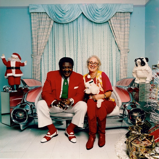 Bethany Bultman, founder of the New Orleans Musicians' Clinic, pictured with musician Fats Domino in 1993. Photo by Syndey Byrd.