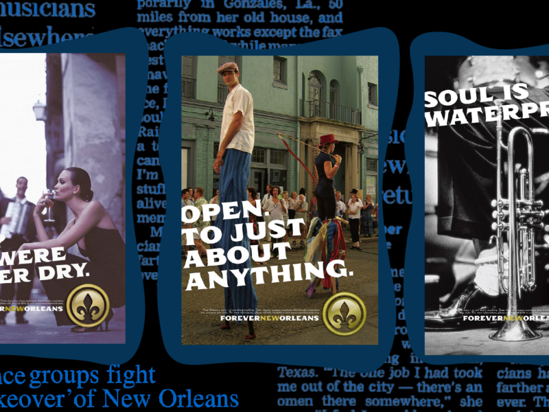 Forever New Orleans tourism campaign advertisements. Illustrations by Keysha Rivera.