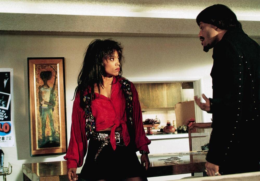 Angela Bassett and Laurence Fishburne as Ike and Tina Turner in What's Love Got to Do with It (1993). How Tina Turner's abuse and trauma remains a hip-hop trope.