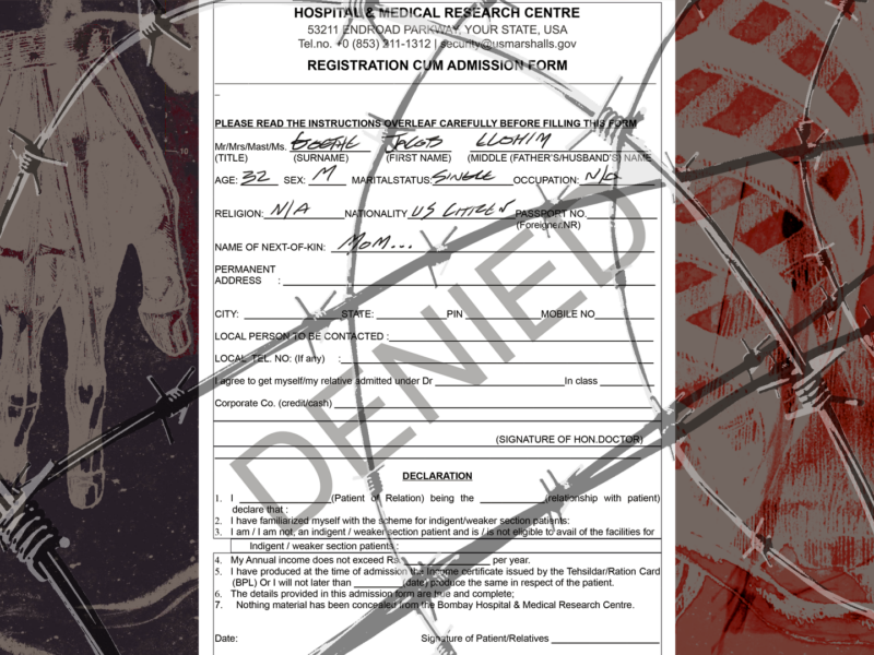 Untreated injuries and denied surgeries in prison.