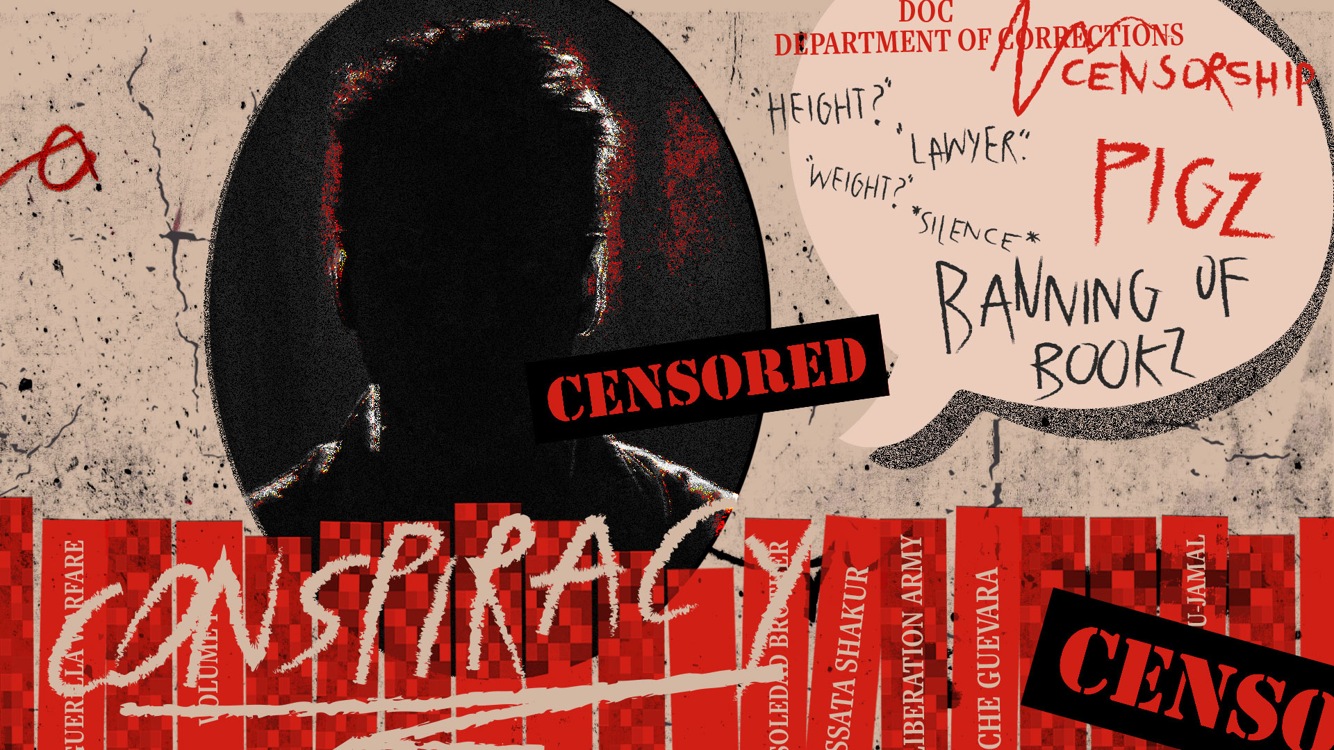 State conspiracies and censorship of the incarcerated in prison.
