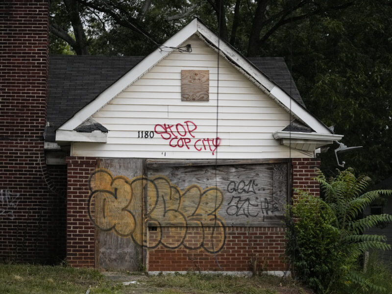 A boarded up abandoned house is graffitied with a "Stop Cop City" tag, Thursday, July 20, 2023, in Atlanta. Activists with the Stop Cop City Vote Coalition are trying to get the signatures of more than 70,000 Atlanta residents by Aug. 14 to force a referendum allowing voters to decide the fate of a proposed police and firefighter training center. (AP Photo/Brynn Anderson) Mutual aid allows movements to resist and transform oppressive systems. It could also be what ultimately sustains us against climate change.