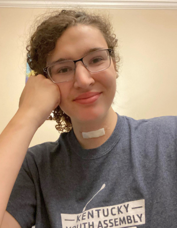 Ray Loux, 17, is a transgender high school student from Kentucky. He became involved in political activism when extreme anti-trans bills were introduced in his state. Since then, he has been inspired to share his experiences and work to cultivate a sense of community among LGBTQ individuals in Kentucky.