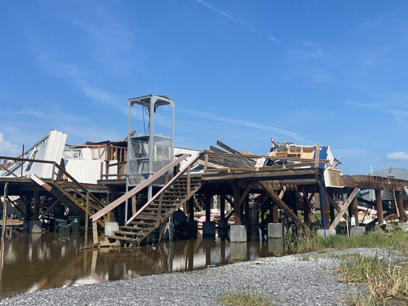 A look at some of the destruction left behind by Hurricane Ida in 2021. These photos are from Houma and Dulac, Louisiana