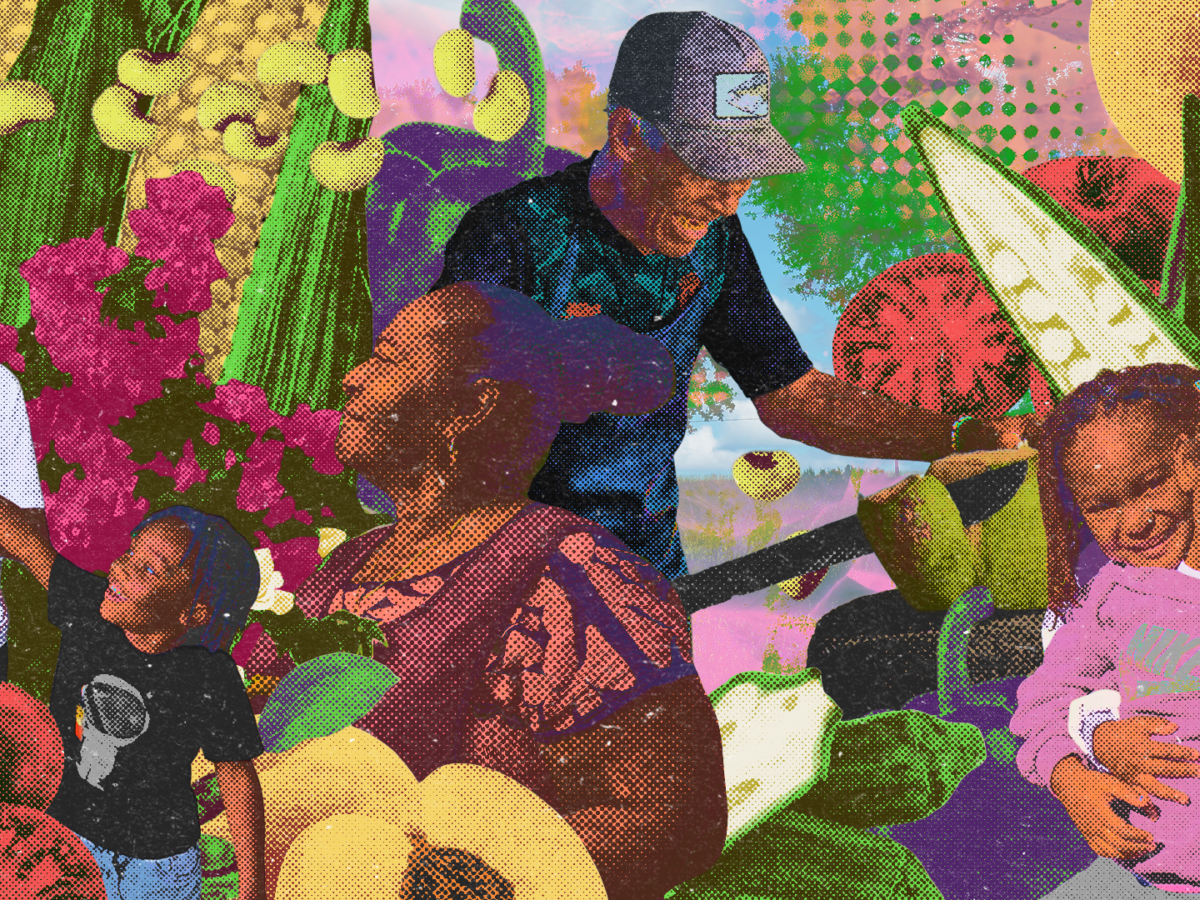 Illustrative header for Liberation Lineages, a photo series by Briana Blueitt